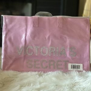 NEW Vintage Victoria’s Secret Pink Rhinestone Tote